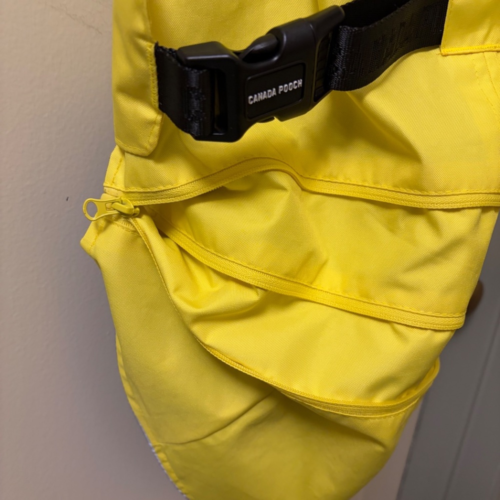 Canada Pooch Grow with Me Yellow Rain Coat - Picture 8 of 9
